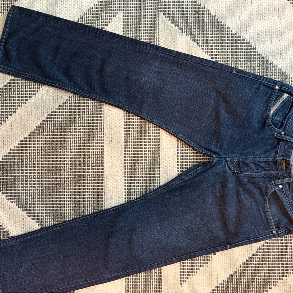 Diesel Men's Straight Jeans in Dark Indigo
